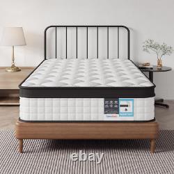 Yaheetech Single Mattress Memory Foam Mattress 11 Inch Pocket Sprung with 3D