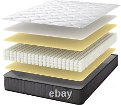 ZINUS Single Pocket Spring & Memory Foam Mattress 3 Ft X 6.2Ft & 6 Inch Depth