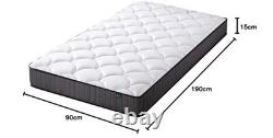 Zinus 3ft Single Mattress Memory Foam & Pocket Spring (90 x 190 cm)