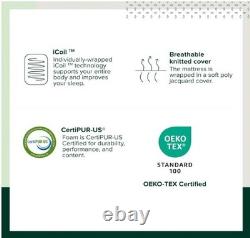 Zinus 3ft Single Mattress Memory Foam & Pocket Spring (90 x 190 cm)