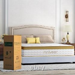 10 Petits matelas doubles 4FT dans une boîte Matelas à ressorts ensachés Mi-ferme Euro Top.