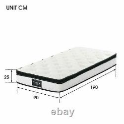 10in Single Double King Taille Pocket Sprung Mémoire Mousse Hybrid Matelas 3/4/5ft