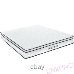 5ft King Taille Individuelle Pocket Sprung Matelas De Luxe Tufted Memory Mousse