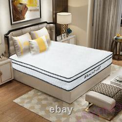 5ft King Taille Individuelle Pocket Sprung Matelas De Luxe Tufted Memory Mousse