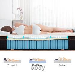 Bedstory 11in Memory Foam Pocket Spring Mattress Bamboo Fiber Cover Double 4ft6