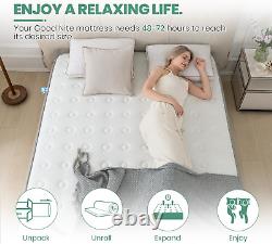 Bonne nuit Matelas Simple 8 pouces 3FT Matelas hybride avec mousse à mémoire de forme confortable et