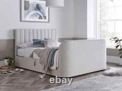 Lit TV ottoman Madrid avec une capacité de 43 TV en naturel