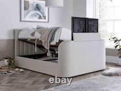 Lit TV ottoman Madrid avec une capacité de 43 TV en naturel