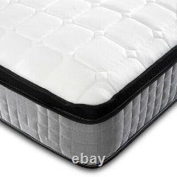 Luxe 3000 Pocket Sprung Pillow Top Single Double King Size Cachemire Matelas