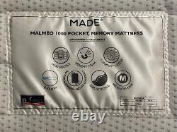 Made.com Malmeo1000 Pocket King Taille Matelas Medium Tension Mémoire Mousse 160x200