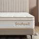 Matelas Double, Hybrid En Mousse à Mémoire, Ressorts Ensachés Zonés 135x190x27cm