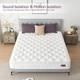 Matelas King Size 5 Pieds En Mousse &agrave; M&eacute;moire De Forme &agrave; Ressorts Ensach&eacute;s Orthop&eacute;dique 150x200x27 Cm