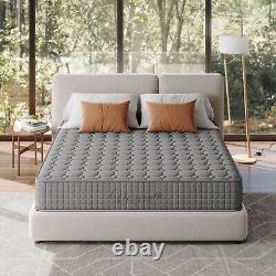 Matelas King Size Double 9.4 pouces avec mémoire de forme et ressorts ensachés de type hybride