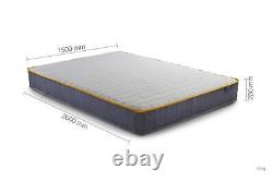 Matelas King Size en mousse à mémoire de forme Birlea Sleep Soul Comfort 150cm 5FT à ressorts ensachés