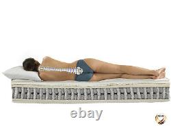 Matelas Sareer Pocketo en mousse à mémoire de forme à ressorts ensachés 4000 poches 3ft 4ft 4ft6 5ft 6ft