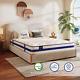 Matelas Simple Vesgantti, Matelas à Ressorts Ensachés En Flanelle Bleue De 10,2 Pouces