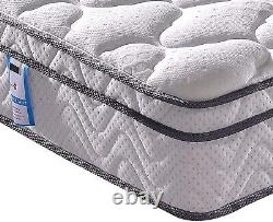 Matelas Vesgantti BT1 3FT Petit, 10 pouces à ressorts ensachés et mousse à mémoire de forme respirante.