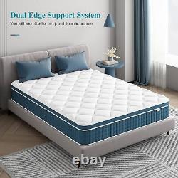 Matelas à ressorts en mousse à mémoire de forme de luxe de poche en taille 3ft 4ft 5ft 6ft King Size