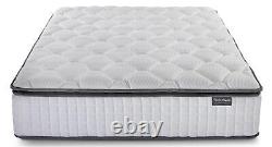 Matelas à ressorts ensachés 800 avec surmatelas en mousse viscoélastique à mémoire de forme