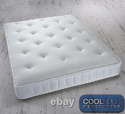 Matelas à ressorts ensachés avec mémoire de forme Neuf 3ft Simple 4ft6 Double 5ft King Matelas