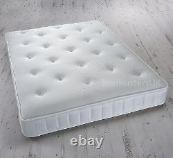 Matelas à ressorts ensachés avec mémoire de forme Neuf 3ft Simple 4ft6 Double 5ft King Matelas