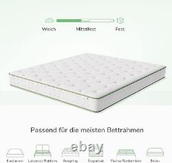 Matelas à ressorts ensachés en mousse à mémoire de forme Novilla Gel, matelas simple de 7 pouces de fermeté moyenne