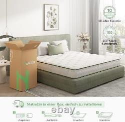 Matelas à ressorts ensachés en mousse à mémoire de forme Novilla Gel, matelas simple de 7 pouces de fermeté moyenne