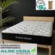 Matelas à Ressorts Ensachés En Mousse à Mémoire De Forme Avec Bord Noir De 3 Pieds Infusé D'aloe Vera