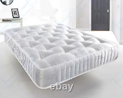 Matelas de luxe en mousse à mémoire 3000 poches 3ft simple 4ft6 double 5ft 6ft