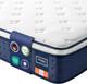 Matelas De Luxe Hybride &agrave; Ressorts Ensach&eacute;s, Mousse &agrave; M&eacute;moire De Forme Gel, Orthop&eacute;dique, Fermet&eacute; Moyenne, Royaume-uni