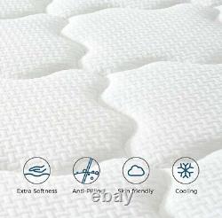 Matelas double 4FT6, 10,3 pouces COOLMAX Gel Memory Foam Pocket Spring, Inofia