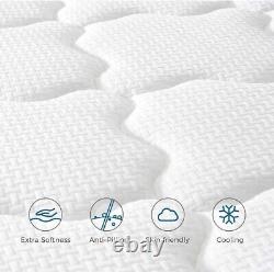 Matelas double 4FT6 Inofia-COOLMAX en mousse à mémoire de gel et ressorts ensachés de 10,3 pouces