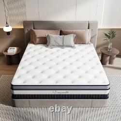 Matelas double Vesgantti 4FT6 à ressorts ensachés en mousse à mémoire