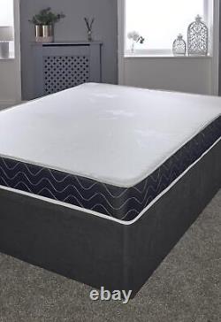 Matelas double en mousse à mémoire de forme, matelas double à ressorts ensachés, matelas simple.