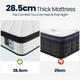 Matelas Double, Matelas En Mousse à Mémoire De Forme De 11 Pouces Avec Ressorts Ensachés 3d B