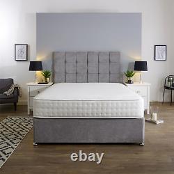 Matelas en mousse à mémoire de forme White Cashmere avec 1000 ressorts ensachés - Toutes les tailles UK