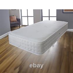 Matelas en mousse à mémoire de forme White Cashmere avec 1000 ressorts ensachés - Toutes les tailles UK