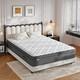 Matelas En Mousse &agrave; M&eacute;moire De Luxe De 25 Cm Avec Ressorts Ensach&eacute;s 7 Zones, Tailles 3 Ft, 4 Ft 6 Et 5 Ft