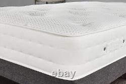 Matelas en mousse à mémoire profonde de 24 cm avec 1 000 ressorts ensachés en soie