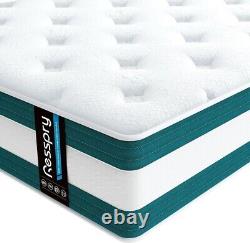 Matelas ferme à ressorts ensachés en mousse à mémoire double Resspry soulageant la pression