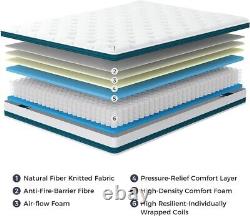 Matelas ferme à ressorts ensachés en mousse à mémoire double Resspry soulageant la pression