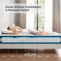 Matelas ferme à ressorts ensachés en mousse à mémoire double Resspry soulageant la pression