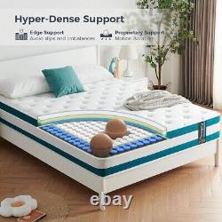 Matelas ferme à ressorts ensachés en mousse à mémoire double Resspry soulageant la pression