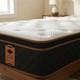 Matelas Hybride 1 Place (3 Pieds) En Mousse &agrave; M&eacute;moire De Forme Et &agrave; Ressorts Ensach&eacute;s 90 X 190 X 31 Cm &ndash; Mi-ferme