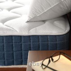 Matelas hybride à ressorts en mousse à mémoire de forme 3ft Simple 4ft 4ft6 Double 5ft King 6FT UK