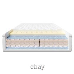 Matelas hybride à ressorts ensachés et en mousse à mémoire de forme, format simple, petit double, king