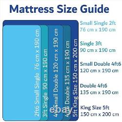 Matelas hybride à ressorts ensachés et en mousse à mémoire de forme, format simple, petit double, king