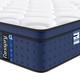 Matelas Hybride De Luxe Euro Top En Mousse à Mémoire De Forme Avec Ressorts Ensachés Orthopédique, Fermeté Moyenne
