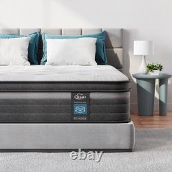 Matelas hybride de luxe à ressorts ensachés en gel et mousse à mémoire de forme 12 couches, fermeté moyenne, Royaume-Uni