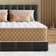 Matelas Hybride King Size 5 Pieds, 10 Pouces, Mousse &agrave; M&eacute;moire De Forme Gel Et Ressorts Ensach&eacute;s 150 X 20